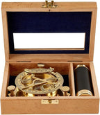 Explorer's Legacy Vintage Brass Compass and Telescope Set by ColeWheeler
