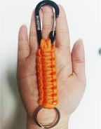 BRAVESHINE Paracord Keychain Carabiner Clip, D Ring Lanyard Hanger Stroller Hook - Image 3