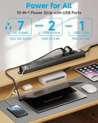Outdoor Power Strip Weatherproof IPX6, 1625W/13A 6 Ft Extension Cord - Image 4