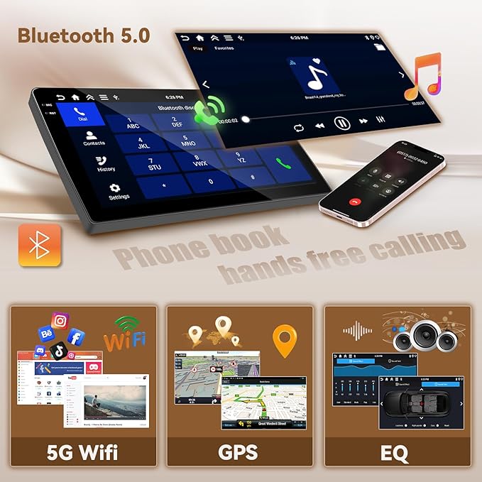 Hikity Android 15 Car Stereo for Jeep Compass Patriot 2010-2016 Wireless - Image 5