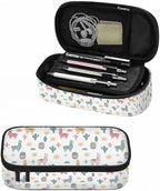 Llama Camels Pencil Case Cactus Alpacas Cacti Plants Animal Pencil Bag Pen by Unknown