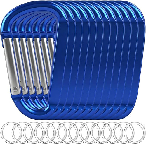 12PCS Carabiner Keychain Clip by Oupengsky