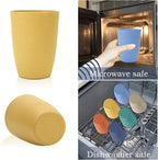 Wrova Wheat Straw Cups 6 PCS Good Alternative to Plastic Reusable Cups 20 oz - Image 6