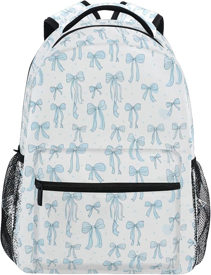 Wamika Coastal Anchor Kids Backpack Nautical Theme Starfish Shell Ocean School by Wamika