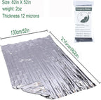 Crisonky Emergency Mylar Thermal Blankets, Designed - Image 2