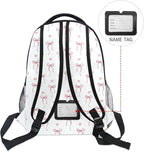 Wamika Pink Bow Girl Backpack Cute Heart Bowknot Ribbon School Backpack Kid - Image 6