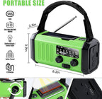 Leaton Emergency Radio with Solar/Hand Crank/USB Charging, 10000mAh - Image 5