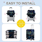 ANNA QUEEN Starry Night Art Luggage Cover, Van Gogh Inspired Suitcase Protector - Image 6