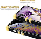 Compatible with iPhone Xs Max Case, High Heeled Purple Diamond Rose Luxury - Image 7