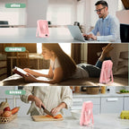 Portable Fan Rechargeable, Small Desk Fan Quiet, 180°Tilt Adjustable Personal - Image 7