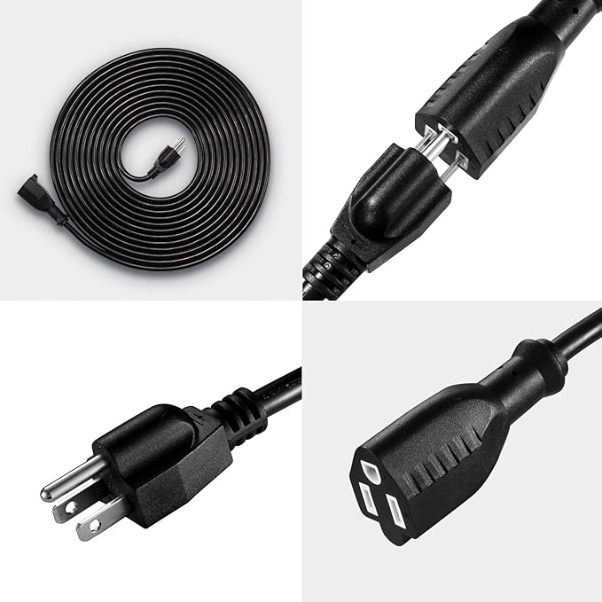 UL Listed Waterproof Power Extension Cord, DanYee Indoor/Outdoor 16 AWG Heavy - Image 2