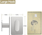 pickpiff Adhesive Towel Hooks for Bathroom: 20LB Extra Strong Wall Hanger for - Image 3