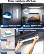 12'' Under Cabinet Lights, 2500mAh LED Battery Operated Rechargeable Motion - Image 4