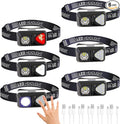 6 Pack Rechargeable Headlamp Flashlight, LED Head Lamp by Hilngav