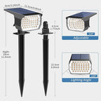 WENATY Solar Spot Lights Outdoor Waterproof IP65, 6 Pack Landscape Spotlights - Image 6