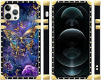 Compatible with iPhone 12 Pro Max Case, Glistening Golden Butterfly Vibrant - Image 2