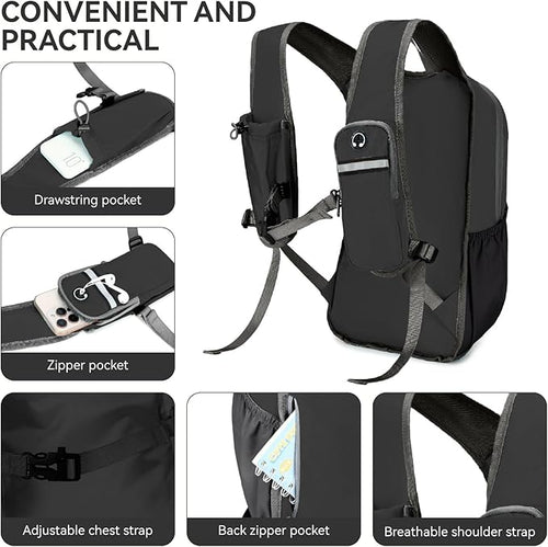 15L Small Hiking Backpack for Men Women Lightweight Packable Backpack Foldable - Image 2