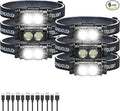 Bud K 6pack Headlamp Rechargeable, 5000L Super Bright Light LED Rechargeable by BUDK