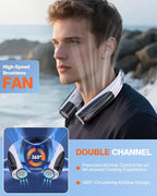 Portable Neck Fan - 6000mAh Battery Hands Free Personal Fan - Image 3