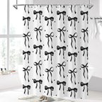 Black Bow Shower Curtain - Image 2