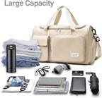 Suruid Sports Gym Bag with Shoes Compartment Travel Duffel Bag with Dry Wet - Image 4