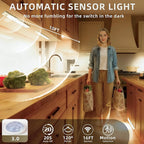 4 Pack Under Cabinet Lighting, Rechargeable Motion Sensor Light Indoor - Image 2