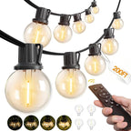 addlon 200FT Outdoor String Lights G40 by addlon