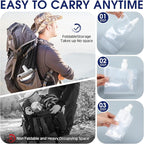 Maxdot 12 Pack 1L Collapsible Travel Water Bottles - Image 3