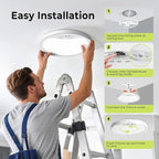 hepside 4 Pack Motion Sensor Ceiling Light Wired, 3000K/4000K/6500K LED Flush - Image 7