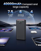 Portable Charger Power Bank 40000mah, USB C Fast Charging 22.5W External - Image 2