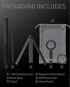 MOSENVKA Golf Tripod & Monopod Magnetic Phone Holder Golf Selfie Stick Tripod - Image 8