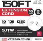 Iron Forge Cable Weatherproof 150 Ft Outdoor Extension Cord - Image 2