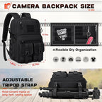 RAINSMORE Camera Bag Backpack for DSLR/SLR/Mirrorless Camera Bags for - Image 5