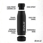 ZULU Ace Vacuum Insulated Stainless Steel Water Bottle - Image 3