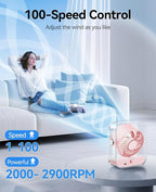 KIMMOO Rechargeable USB Desk Fan, Quiet Table Fan - Image 2