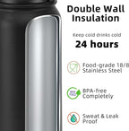Fanhaw 32 oz Insulated Stainless Steel Water Bottle - Image 3