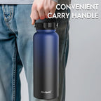 Navigate 40 oz Insulated Stainless Steel Sports Water Bottle - Image 3