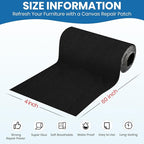 Canvas Patch 4 "x 60 ", Self-Adhesive Waterproof Canvas Patch Set - Image 2