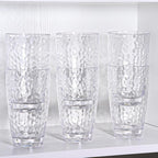 6 Pcs Plastic Drinking Tumblers Set of 18 oz, Acrylic Drinking Glasses - Image 6