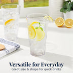 US Acrylic Palmetto 20 ounce Plastic Stackable Water Tumblers in Clear - Image 3