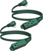 DEWENWILS 3 Outlet Flat Extension Cord Plug Christmas, 3FT 16/3 Awg Grounded by DEWENWILS