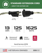 Iron Forge Cable Camo Outdoor Extension Cord 25 ft, 16/3 SJTW 25 Foot - Image 2