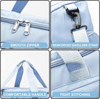 Suruid Gym Bag for Women Men, Travel Duffle Bag Large Capacity Carry On - Image 4