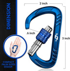 Rhino Produxs 12kN Heavy Duty Carabiner Clips, - Image 2