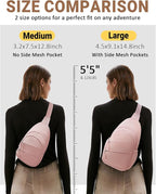 Tuwubi Crossbody Bags for Women, Sling Bag for Men, Small Hiking Backpack Anti - Image 6