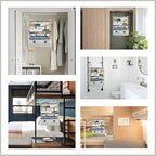 Surblue Hanging Closet Storage Bag Collapsible 3-Shelf Washable Oxford Fabric - Image 7