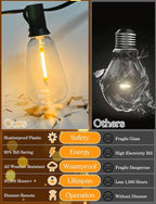 GHUSTAR 150ft Solar Outdoor String Lights - Image 5