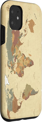Globe Map Smartphone Cell Cover Gift World Map Pattern Phone Case - Image 3