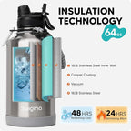Swigina 64 oz Insulated Water Bottle - Image 3