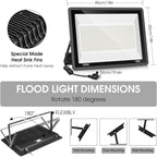 YANYCN 2 Pack 500W LED Flood Light Outdoor, 2750W Equivalent Super Bright - Image 5